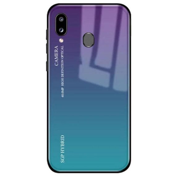 Чехол-бампер Primolux Gradient Glass для Samsung Galaxy A40 2019 (SM-A405) - Purple | Зображення 1