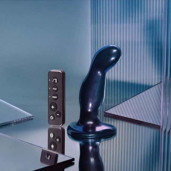 Дилдо з вібрацією Strap-On-Me FINGERING & VIBRATING DILDO - M - BLUE, з манливим рухом Sex Aura | Зображення 3