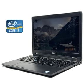 Ноутбук Dell Latitude 5580 / 15.6" (1920x1080) IPS Touch / Intel Core i5-7300U (2 (4) ядра по 2.6 - 3.5 GHz) / 8 GB DDR4 / 256 GB SSD / Intel HD Graphics 620 / WebCam / Win 10 Pro б/в