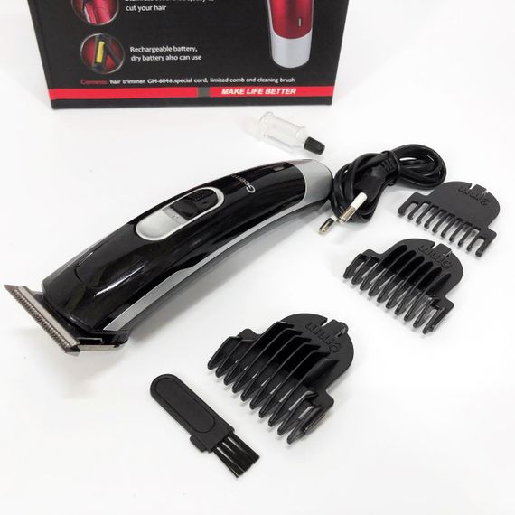 Малошумная машинка для стрижки волос, Профессиональный триммер с набором насадок, Триммер для висков TR-14 | Зображення 3