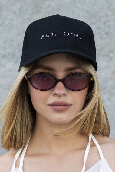 Кепка бейсболка тракер Without з принтом AntiSocial Black | Зображення 5