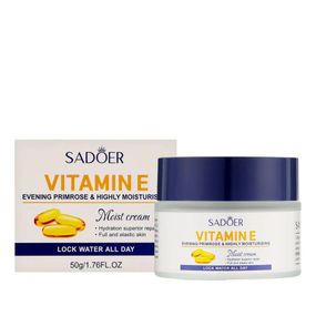 Зволожуючий крем для обличчя з вітаміном Е Sadoer, 50 г