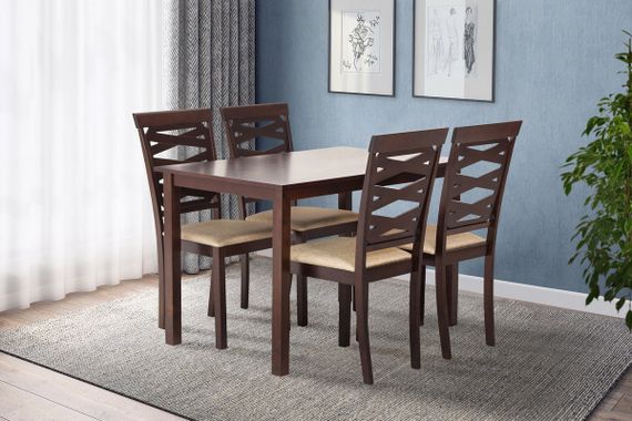 Комплект Бруклін (1+4) Тем.горіх DARK WALNUT | Зображення 4