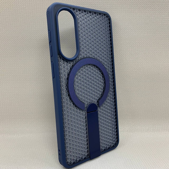 Чохол магнітний для Samsung S25 Edge Wlons Hybrid MagSafe матовий протиударний PC+TPU Синій