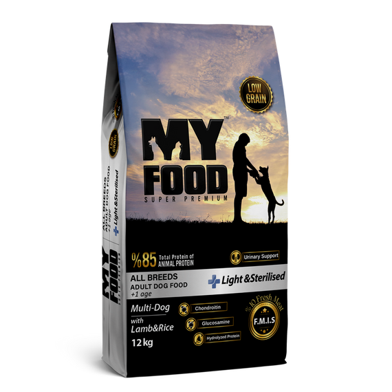 Сухий корм MyFood Суперпреміум Light для стерилізованих собак з Ягням і Рисом 12 кг
