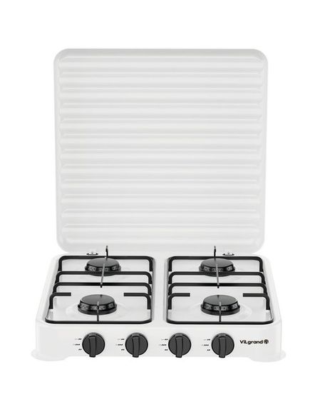 Плита настольная газовая VILgrand VGP-4042 WHITE 4 кВт белая