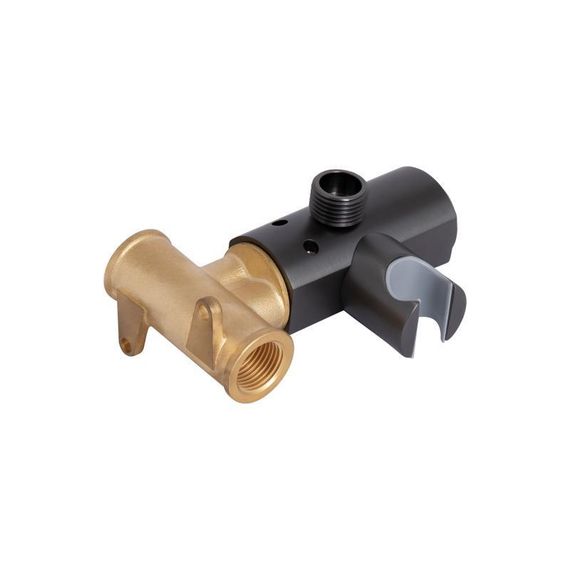 Набор для гігієнічного душу Qtap Slavonice округлий QTSLA262GMB45916 Gunmetal Black PVD | Зображення 4