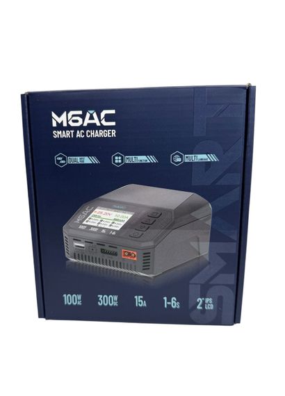 Зарядний пристрій ToolkitRC M6AC 300W з вбудованим блоком живлення для зарядки акумуляторів FPV дронів балансирний зарядник 6S | Зображення 6