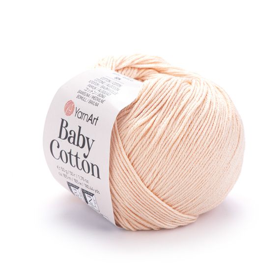Пряжа YarnArt Baby Cotton No 411 (Ярнарт Бебі Коттон) 50 г / 165 м напівбавовна для дитячих речей та іграшок амігурумі