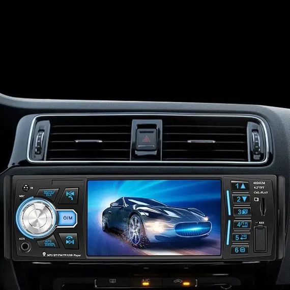 Автомагнитола MP5 4026UM с экраном 4.1 дюйма, AUX вход, Bluetooth, 1 DIN, магнитола в машину | Зображення 4