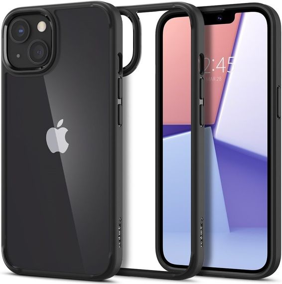 Чехол Spigen для Apple iPhone 13 Crystal Hybrid, Matte Black (ACS03561) | Зображення 1