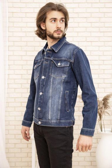 Джинсовая куртка мужская  цвет синий 157R4606 | Зображення 2