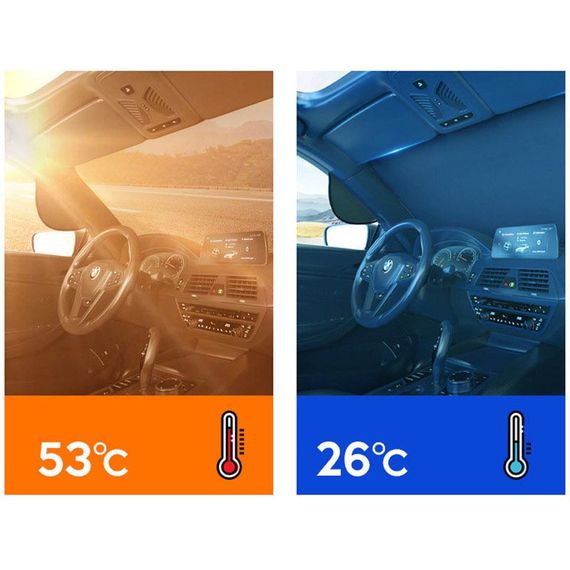 Солнцезащитная шторка на лобовое стекло with 5 magnets (наружная) Rainbow | Зображення 5