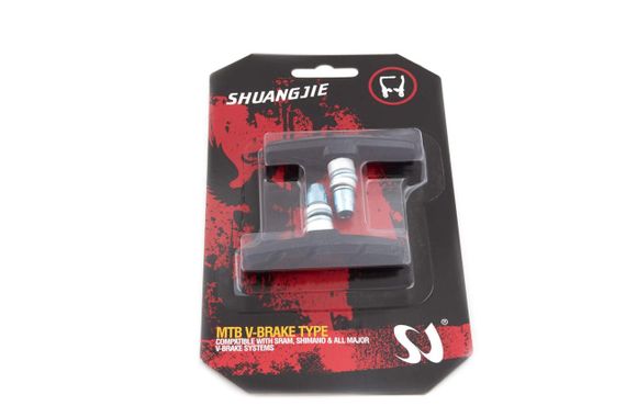 Колодки гальмівні велосипедні (обідні, V-brake) (чорні) (mod:4) DS