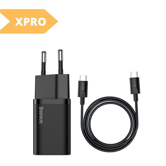 Сетевое Зарядное Устройство XPRO Baseus PD+Type-C 25W TZCCSUP-L черное (33053-01_481) | Зображення 1