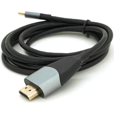 Кабель мультимедийный USB-C to HDMI M 1.8m 4K30Hz black Voltronic (YT-HDMI (M)-Type-C (M)) | Зображення 2