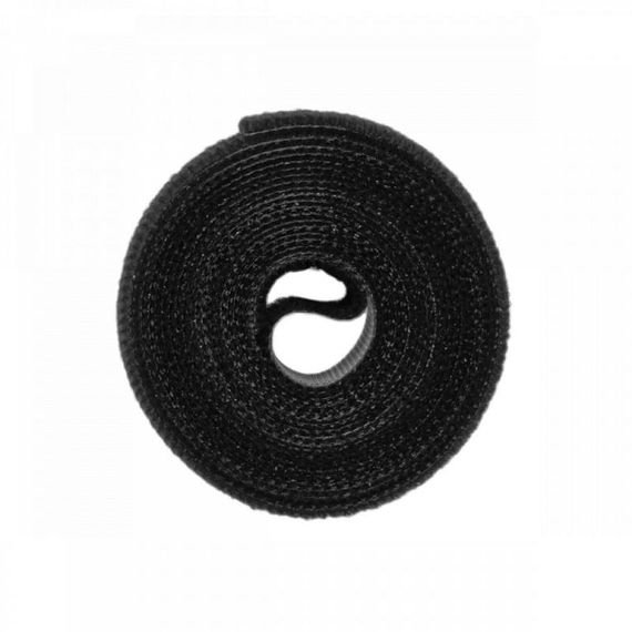 Багатофункціональна стрічка Bradas Т рулон на липучці, 12 мм х 2 м, чорна (HLT1202/BK)