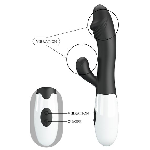 Вибратор - Pretty Love Snappy Vibrator Black sexstyle | Зображення 8