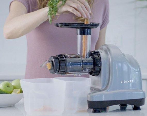 Соковитискач BioChef Axis Cold Press Juicer червона | Зображення 5