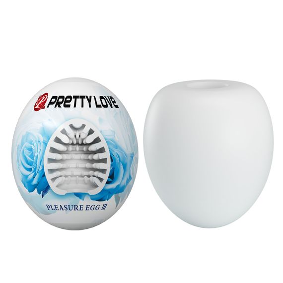 Мастурбатор - Pretty Love Pleasure Egg Masturbator White | Зображення 1