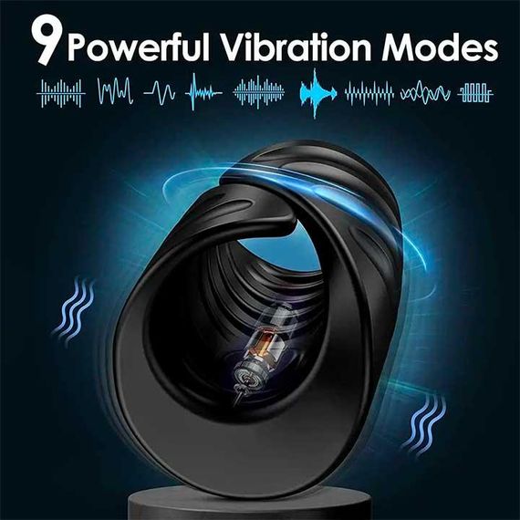 Смарт насадка - мастурбатор на пенис с вибрацией Love Spouse | Зображення 1