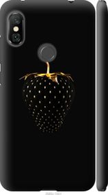 Чохол на Xiaomi Redmi Note 6 Pro Чорна полуниця "3585m-1551-24368"