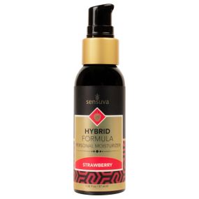 Змазка водно-силіконова Sensuva Hybrid Strawberry (57 мл) без цукру, можна для оральних пестощів