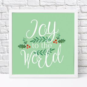Постер в рамці Joy to the world 30x30 см