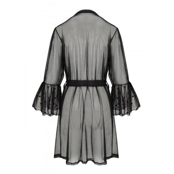 Воздушный пеньюар Passion LOVELIA PEIGNOIR XXL/XXXL, black | Зображення 5