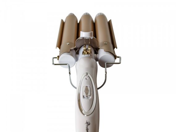 Потрійна плойка для волосся з керамічними покриттями для створення ефекту хвилі Gemei GM 1988 | Зображення 2