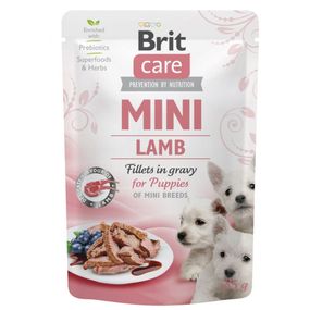 Влажный корм Brit Care Mini для щенков, из филе ягненка в соусе, 85 г