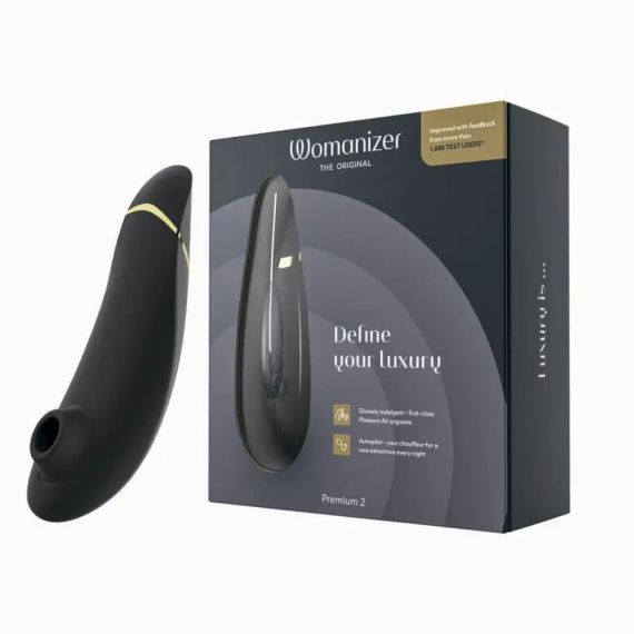 Вакуумний кліторальний стимулятор Womanizer Premium 2 BLACK Sex Aura