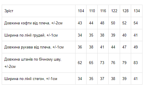 Костюм для дівчинки Носи своє 110 Баклажанний (p-8523-173982) | Зображення 3