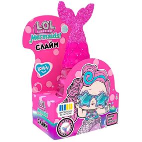 Игрушка-антистресс слайм Русалка Розовая L.O.L. Surprise! LOL80195 с браслетом