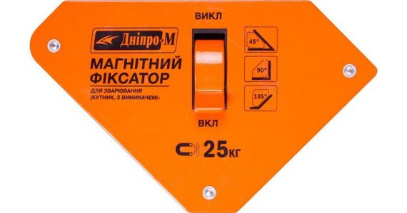 Кутник магнітний для зварки  Дніпро-М МКВ-1324 | Зображення 1