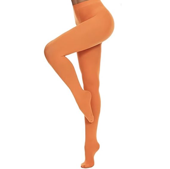 Колготы женские однотонные  150-175см S/L One Size Оранжевый (Г-50) | Зображення 1