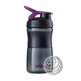 Шейкер спортивний (пляшка) BlenderBottle SportMixer 20oz/590ml Black/Plum (Original)