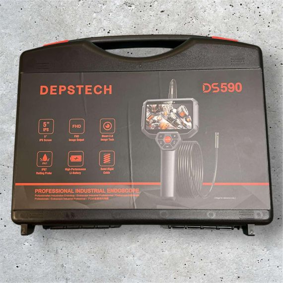 Эндоскопическая камера Depstech Endoscope DS590 Двухлинзовый бароскоп с 5-дюймовым экраном | Зображення 9