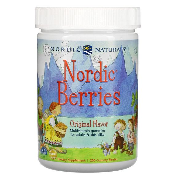 Вітамінно-мінеральний комплекс Nordic Naturals Nordic Berries 200 Gummies Berries