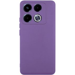 Чехол TPU GETMAN Liquid Silk Full Camera для Infinix Note 40 Pro 4G Фиолетовый / Amethyst