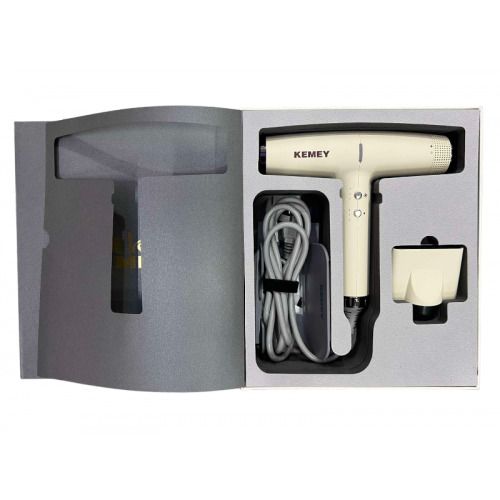 Фен для волосся з потужністю 2200 Вт, іонізацією та складною ручкою Stylist KM-H3 (42222-KM-H3_2532)