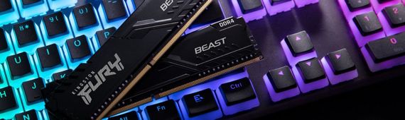Память ПК Kingston DDR4 32GB KIT (16GBx2) 3200 FURY Beast KF432C16BBK2/32 | Зображення 6