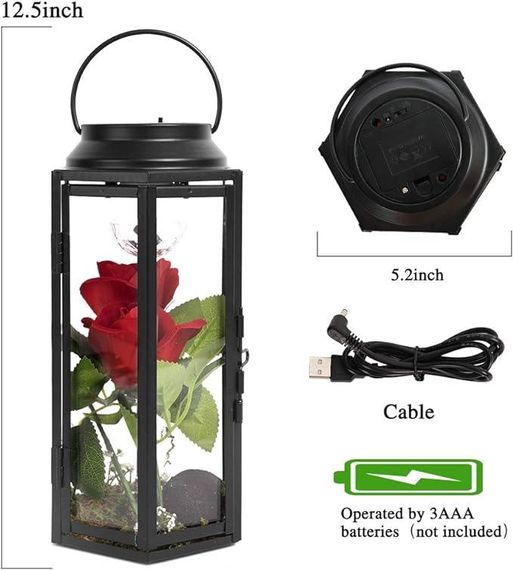 Світловий ліхтар HOHOTIME, обертові 3 кольорові стійкі до падінь підвісні світильники зі штучними | Зображення 1