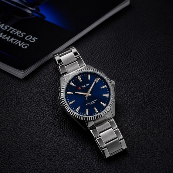 Чоловічий годинник Curren 8425 Silver-Blue | Зображення 3