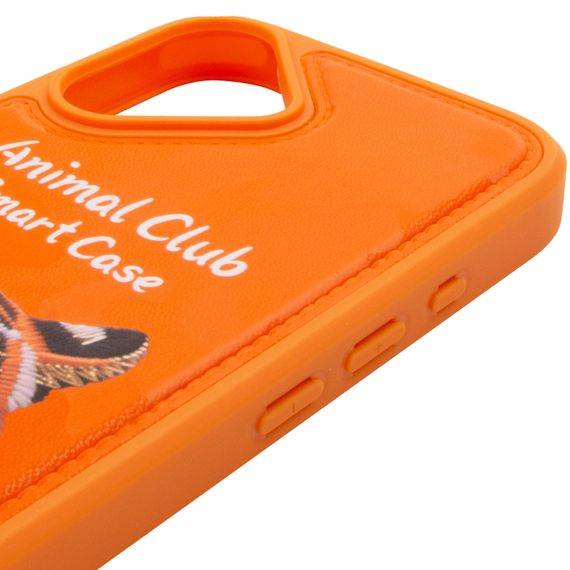 TPU+PC чохол Animal Club для Apple iPhone 16 (6.1") Hermes Orange | Зображення 3