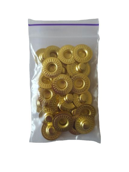 Застібка Альфа 15 мм Золото 30 шт (213657) | Зображення 5