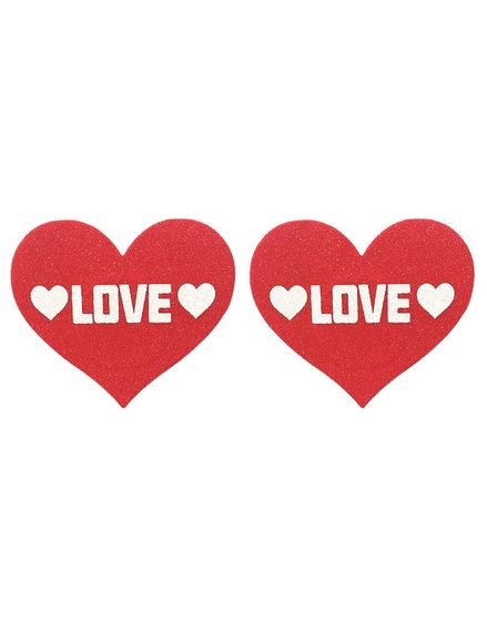 Пестисы для сосков Star Night в форме сердца, красный sexstyle