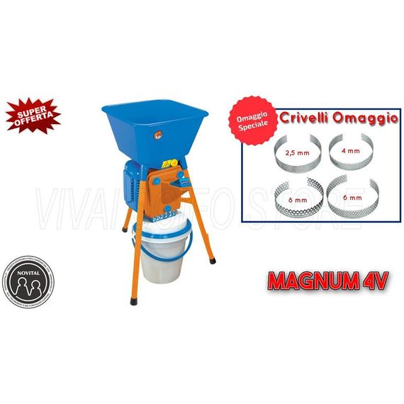 Мукомолка Novital Magnum 4V, 750 W мельница для пшеницы, кукурузы, ячменя, овса, гречки, травяной муки | Зображення 1