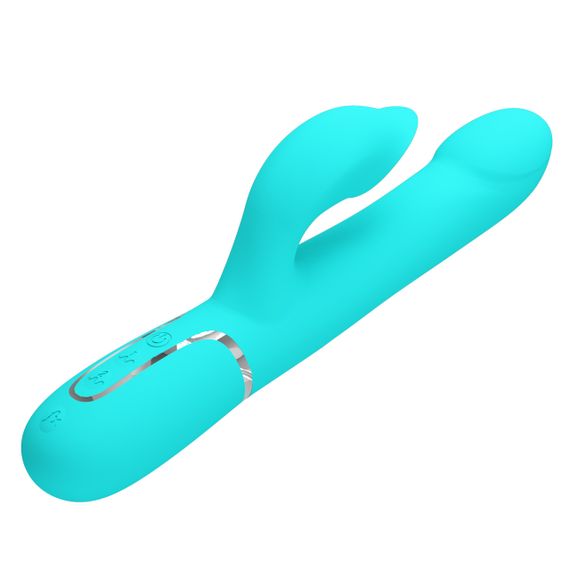 Вібромасажер із поступальним рухом серії Pretty Love - Falin Twinkled Tenderness Green 7 vibration functions 4 rolling Sex Aura | Зображення 5