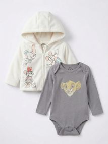Дитячий комплект (боді + куртка) для новонароджених Primark 74 см Кремовий (24071103)